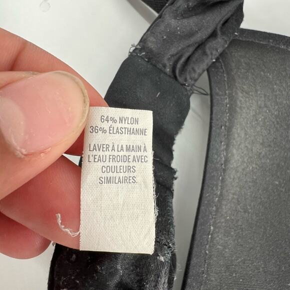 Aerie Real Sunnie Wireless Black Bra Relaxed Fit Lounge T-Shirt Bra Size 34C - Picture 4 of 5